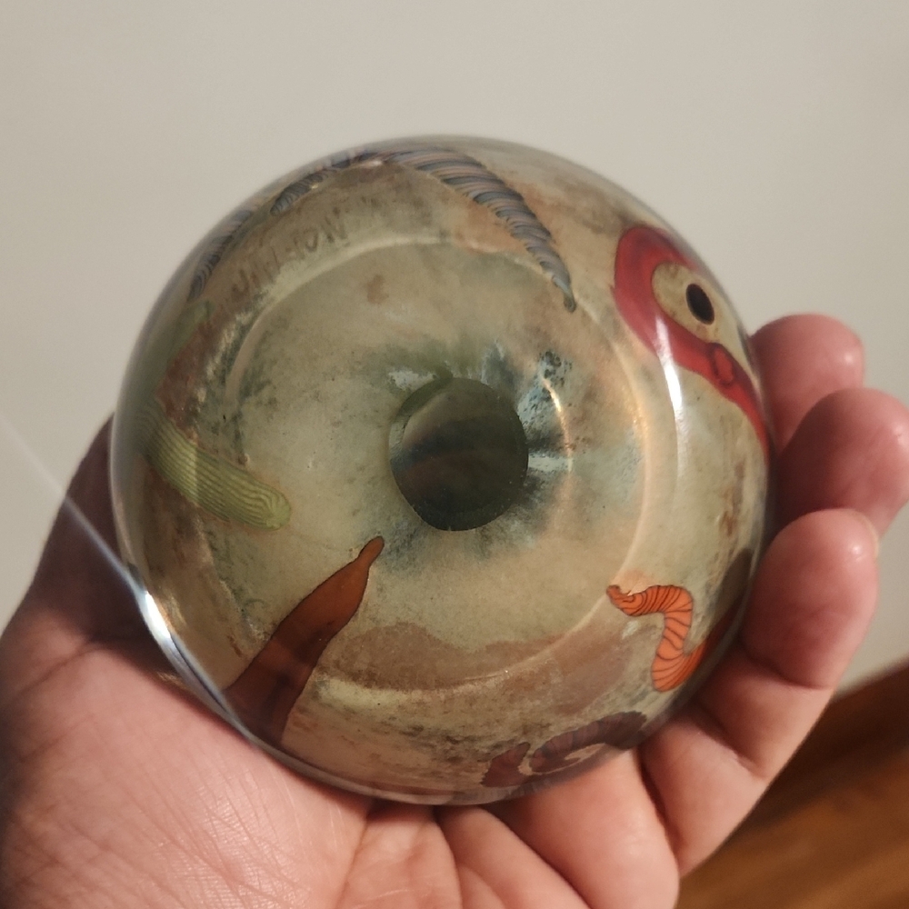 Colorful Hand-Painted Decorative Stone - Picture 2 of 3